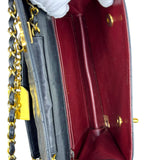 Rare Vintage Chanel Double CC Turn Lock Mini Briefcase Bag (1989-1991)