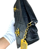 Rare Vintage Chanel Double CC Turn Lock Mini Briefcase Bag (1989-1991)