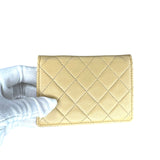 Chanel Trapezoid Beige Leather Shoulder Bag