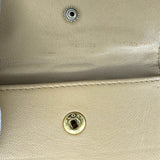 Chanel Trapezoid Beige Leather Shoulder Bag