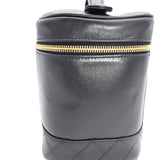 Chanel Vintage Matlasse Vanity Cosmetic Bag